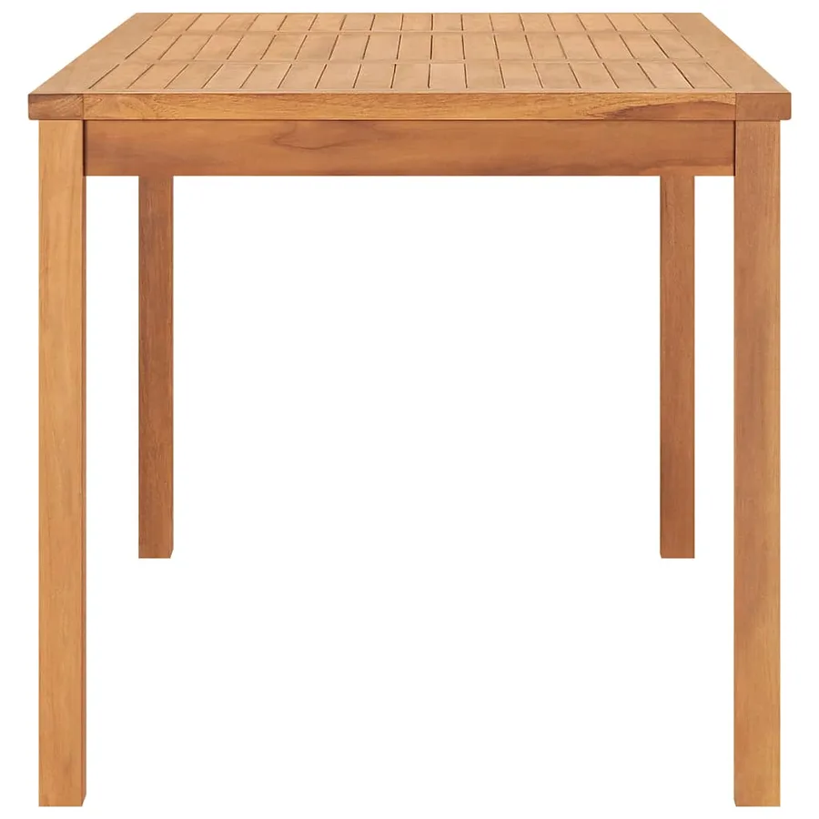 Ensemble de salle à manger de jardin 5 pièces 160 x 80 cm en bois de teck massif - 12