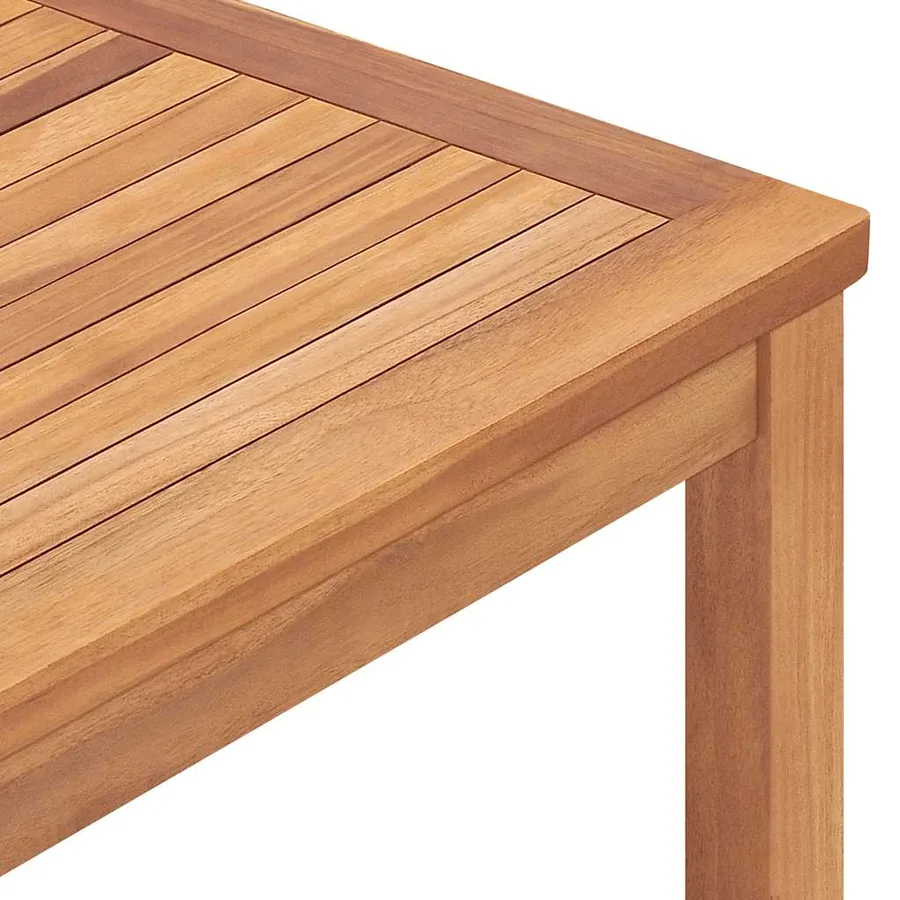 Ensemble de salle à manger de jardin 5 pièces 160 x 80 cm en bois de teck massif - 15