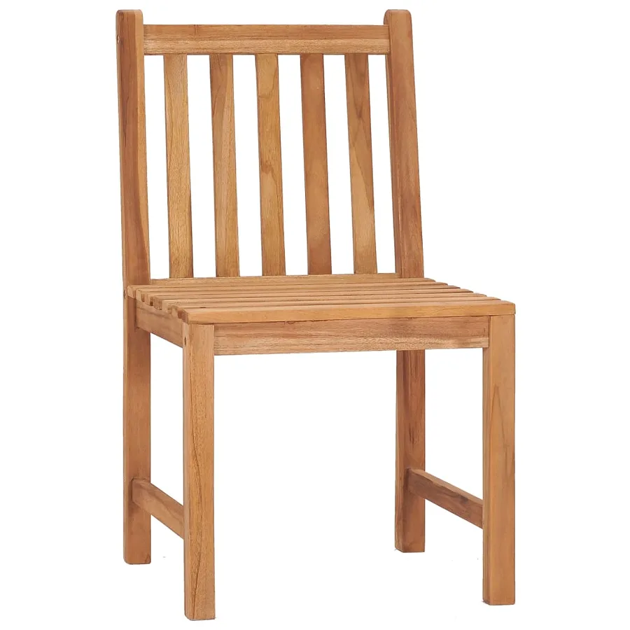 Ensemble de salle à manger de jardin 5 pièces 160 x 80 cm en bois de teck massif - 4