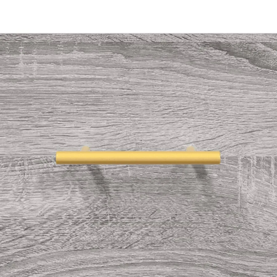 Meuble TV sonoma gris 102x36x50 cm bois d'ingénierie - 9