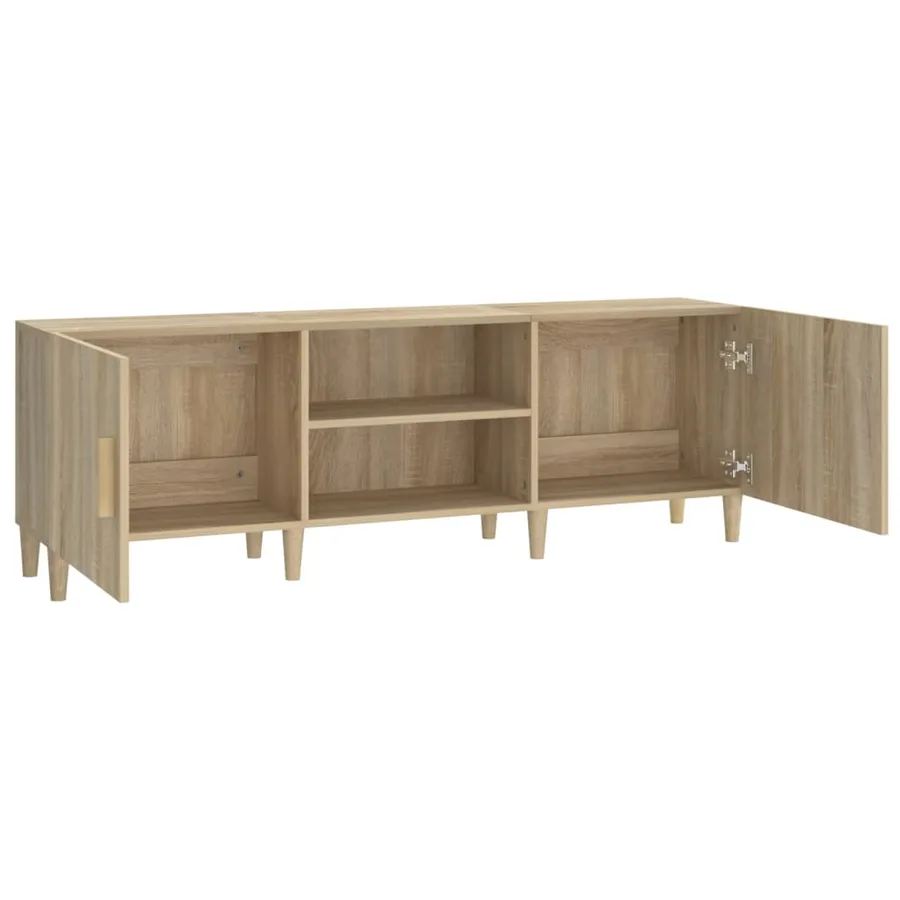 Meuble TV Chêne sonoma 150x30x50 cm Bois d'ingénierie - 6