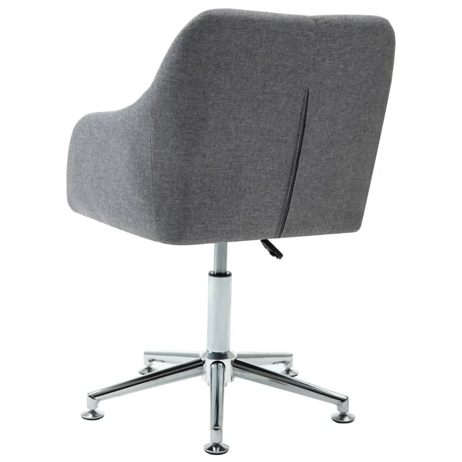 Chaises pivotantes à manger lot de 2 gris clair tissu - 6