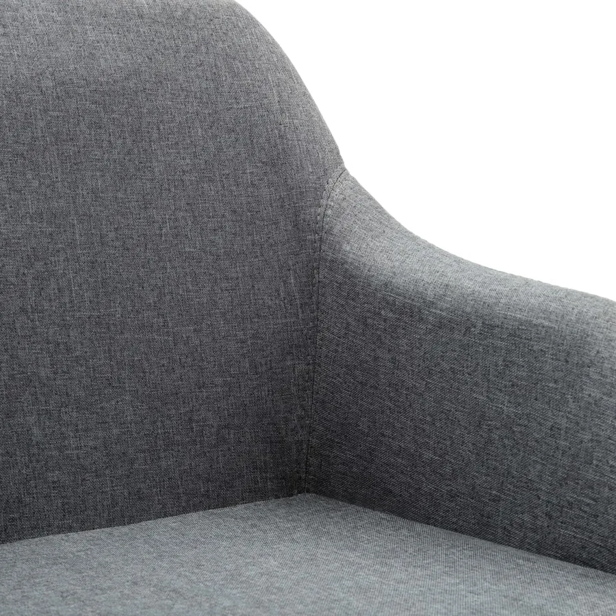 Chaises pivotantes à manger lot de 2 gris clair tissu - 8