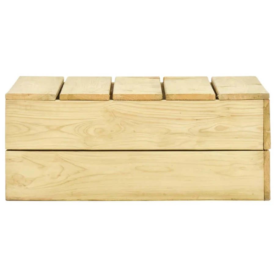 Salon de jardin 4 pcs Bois de pin imprégné - 15