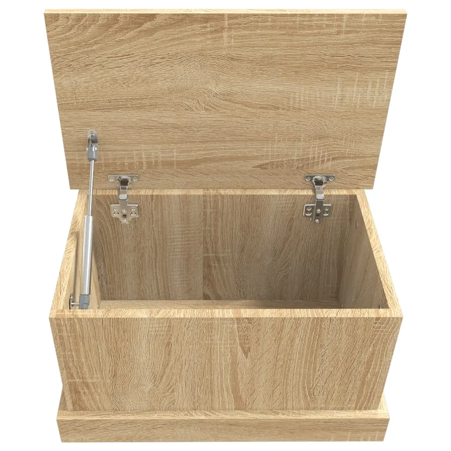 Coffre de rangement Chêne Sonoma 50x30x28 cm Bois d'ingénierie - 7