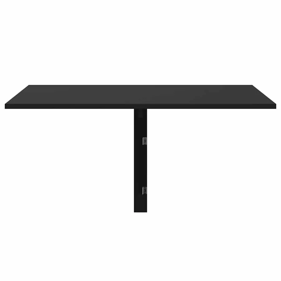 Table murale pliable Noir 100x60x56 cm Bois d'ingénierie - 4