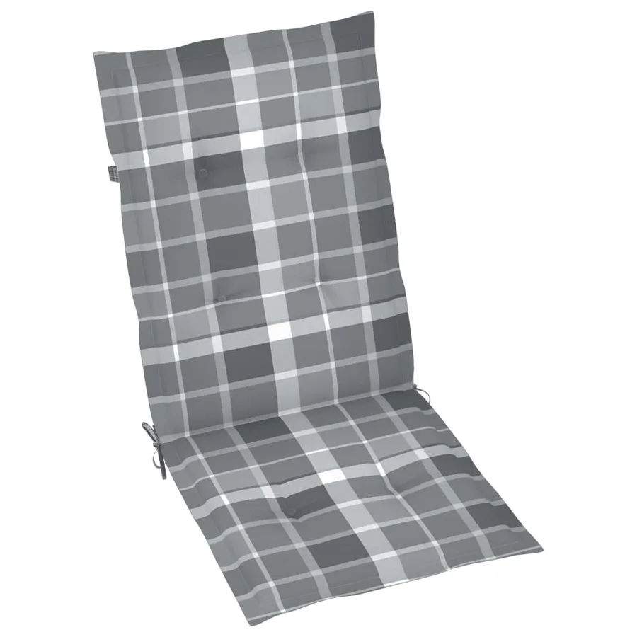 Chaises pliables de jardin lot de 6 avec coussins Bois d'acacia - 7