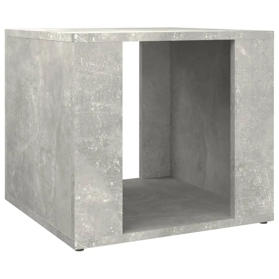 Table de chevet Gris béton 41x40x36 cm Bois d'ingénierie - 2