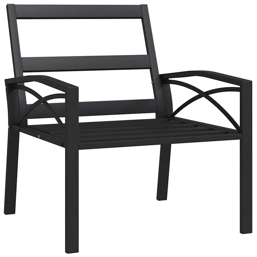 Chaises de jardin et coussins sable lot de 2 68x76x79 cm acier - 5