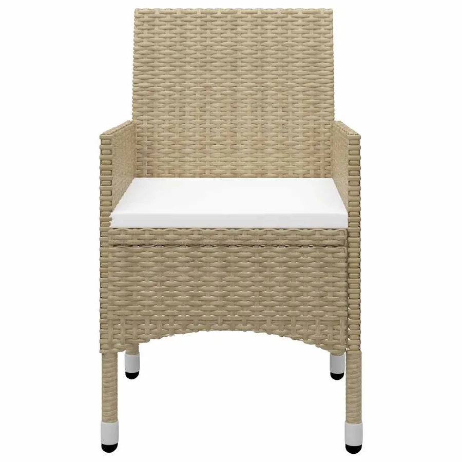 Ensemble à manger de jardin 9 pcs Beige - 7