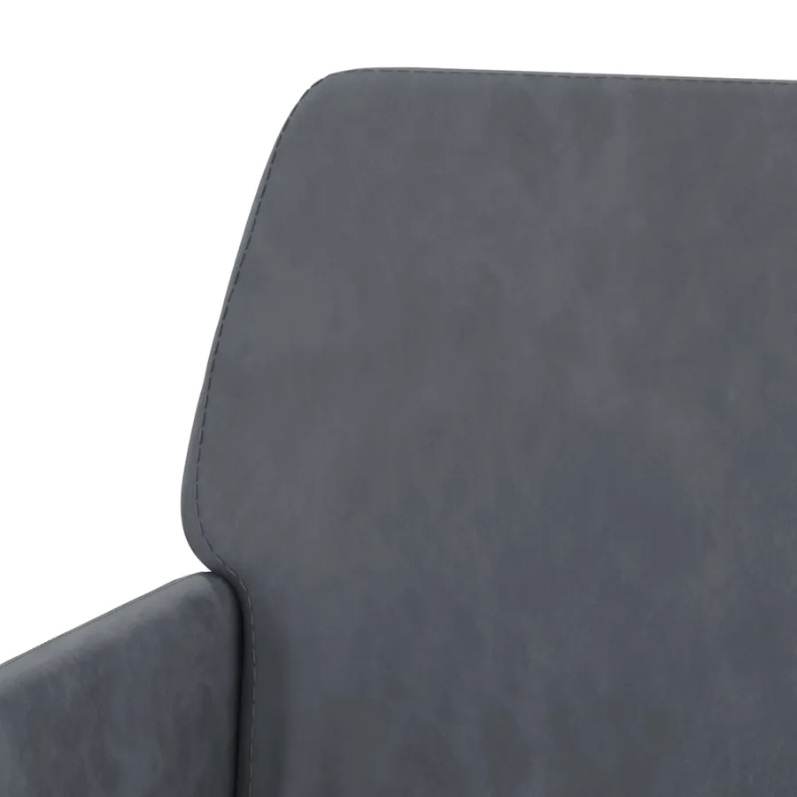 Banc Gris foncé 108x79x79 cm Velours - 6