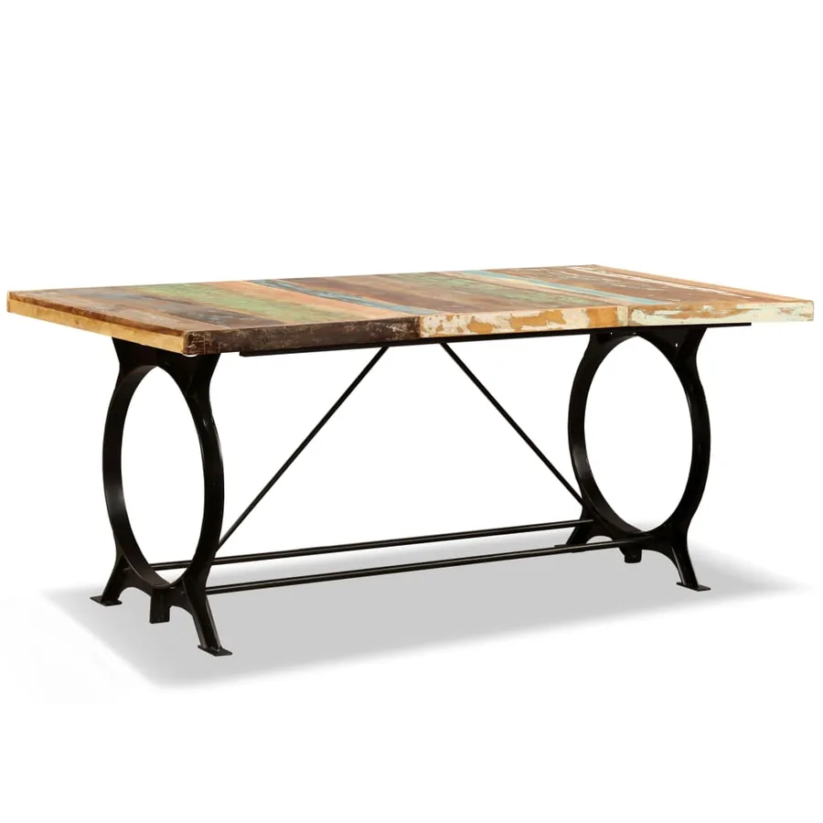 Table à manger Bois de récupération massif 180 cm - 10