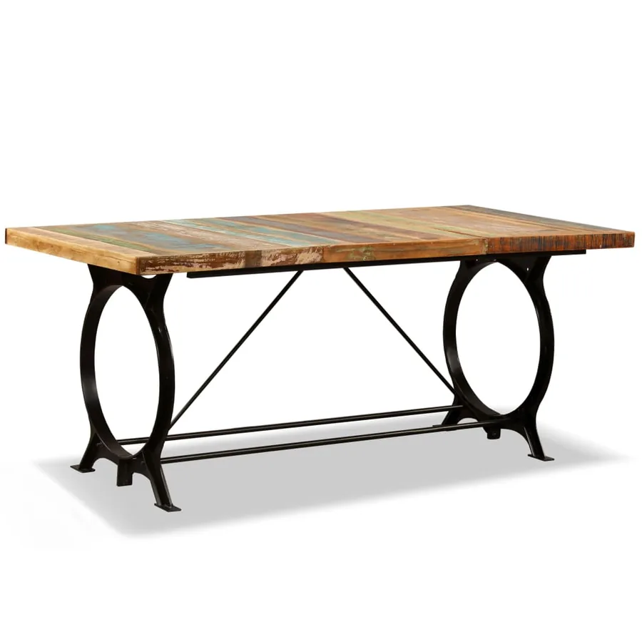 Table à manger Bois de récupération massif 180 cm - 11