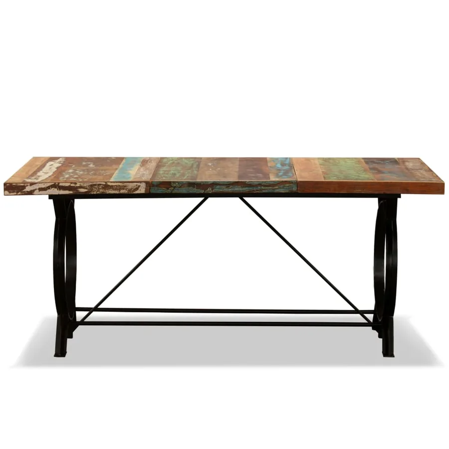 Table à manger Bois de récupération massif 180 cm - 14