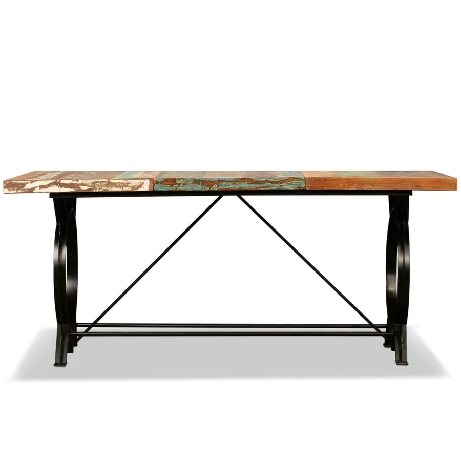 Table à manger Bois de récupération massif 180 cm - 15