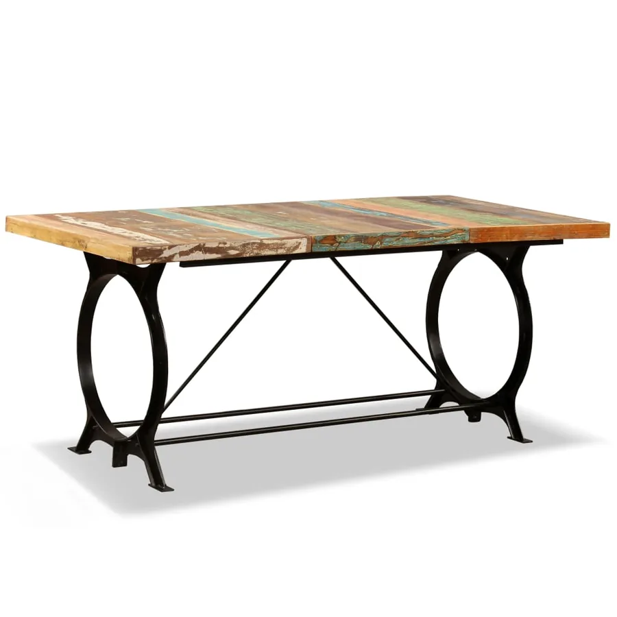 Table à manger Bois de récupération massif 180 cm - 2