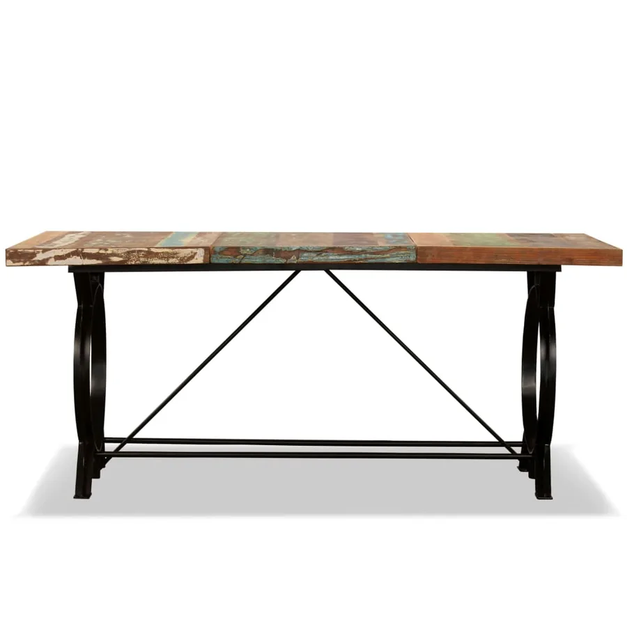 Table à manger Bois de récupération massif 180 cm - 3