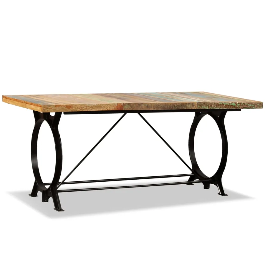 Table à manger Bois de récupération massif 180 cm - 7