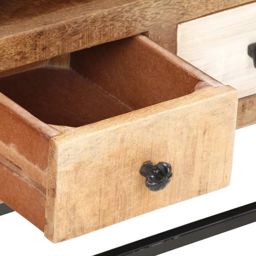 Meuble TV 120 x 30 x 40 cm Bois de récupération massif - 5
