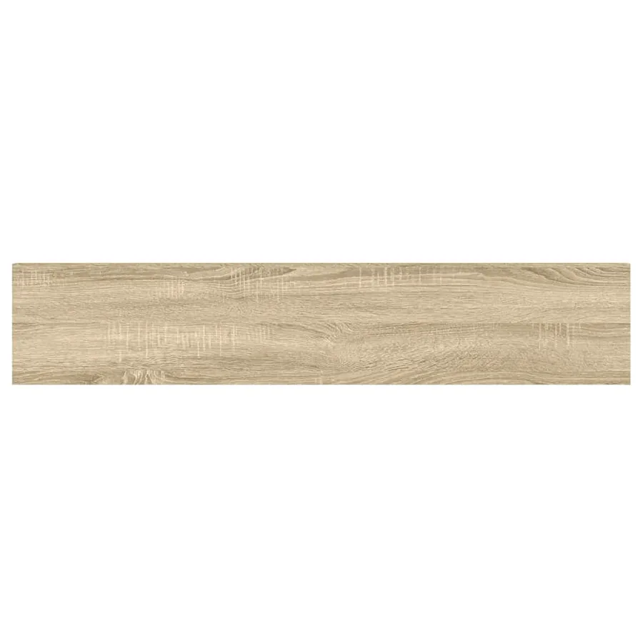Étagères flottantes 2 pcs chêne et blanc 120x23,5x3,8 cm MDF - 10