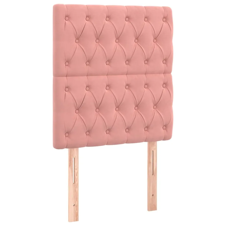 Tête de lit Rose 80x7x118/128 cm Velours - 2