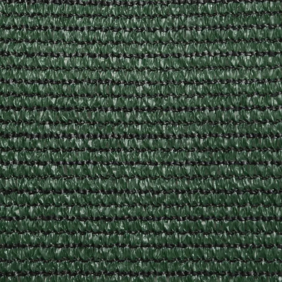 Voile d'ombrage 160 g/m² Vert foncé 5x5x6 m PEHD - 9