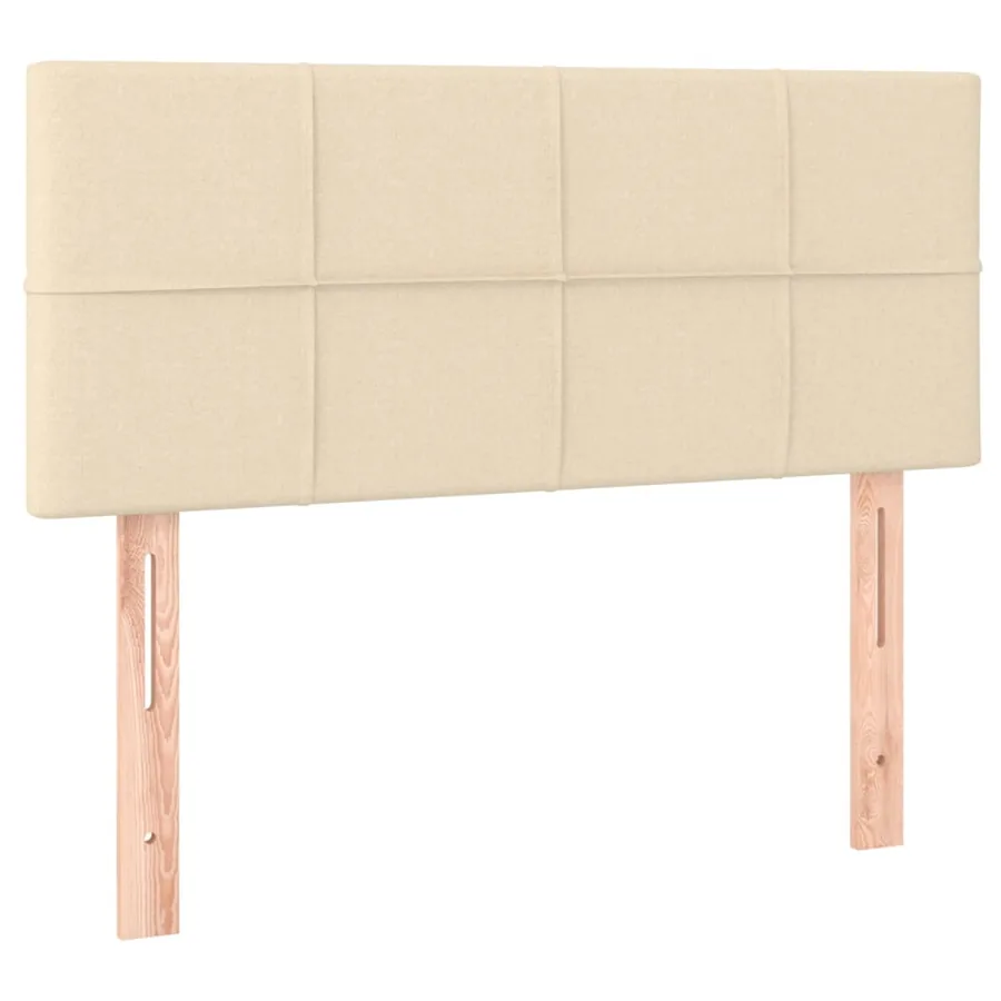 Tête de lit à LED Crème 90x5x78/88 cm Tissu - 4