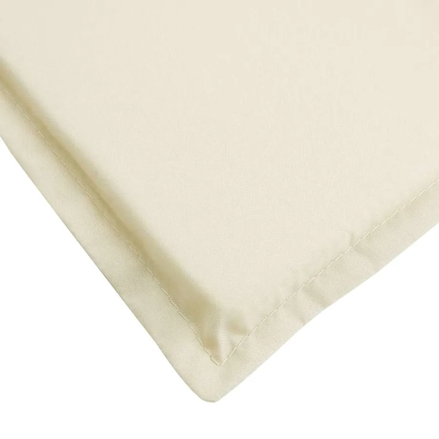 Coussin de chaise longue crème 186x58x4 cm tissu oxford - 8