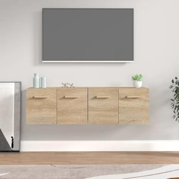 Armoires murales 2 pcs Chêne sonoma 60x36,5x35 cm Bois