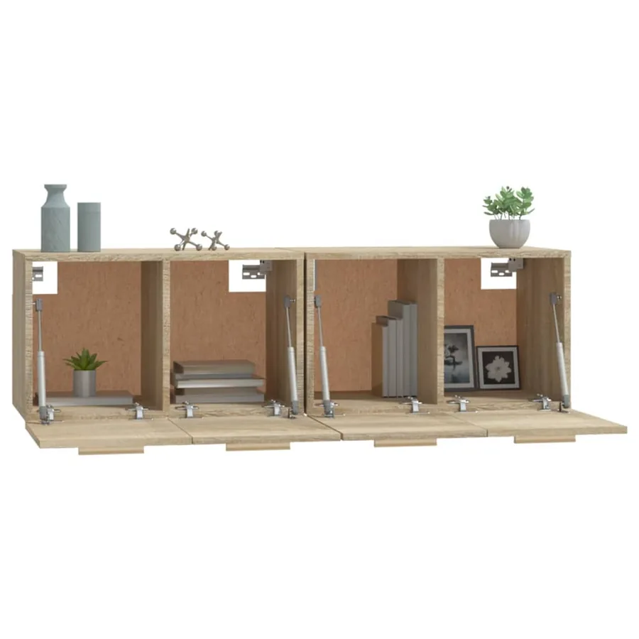 Armoires murales 2 pcs Chêne sonoma 60x36,5x35 cm Bois - 5