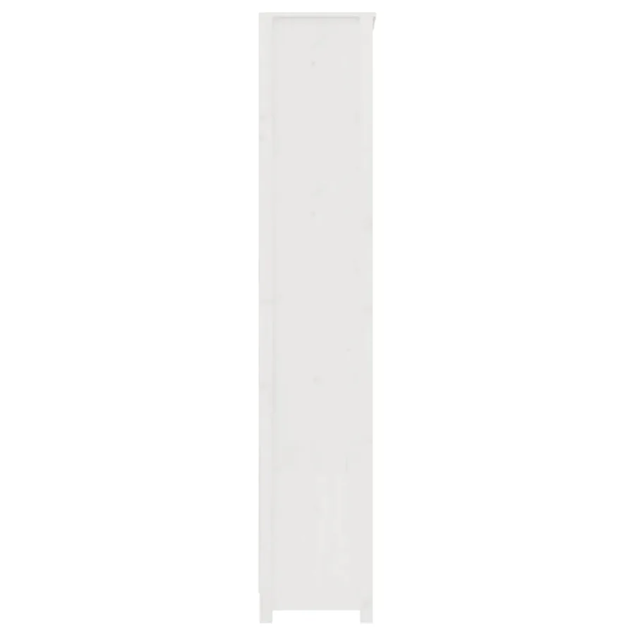 Bibliothèque Blanc 80x35x183 cm Bois de pin massif - 6
