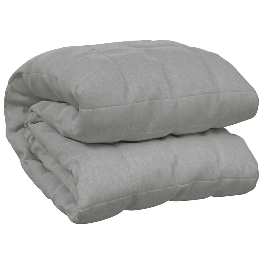 Couverture lestée Gris 200x200 cm 9 kg Tissu - 2