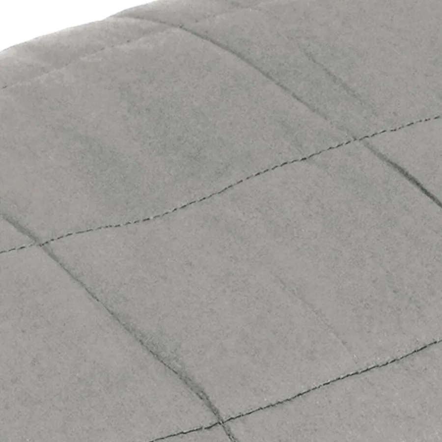 Couverture lestée Gris 200x200 cm 9 kg Tissu - 4