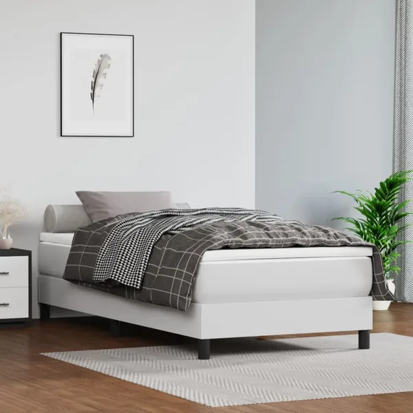 Matelas de lit à ressorts ensachés fermeté moyenne Blanc 100x200x20 cm