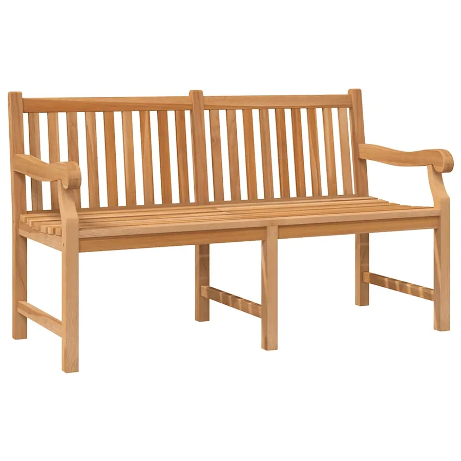 Banc de jardin 150 cm bois de teck massif - 2