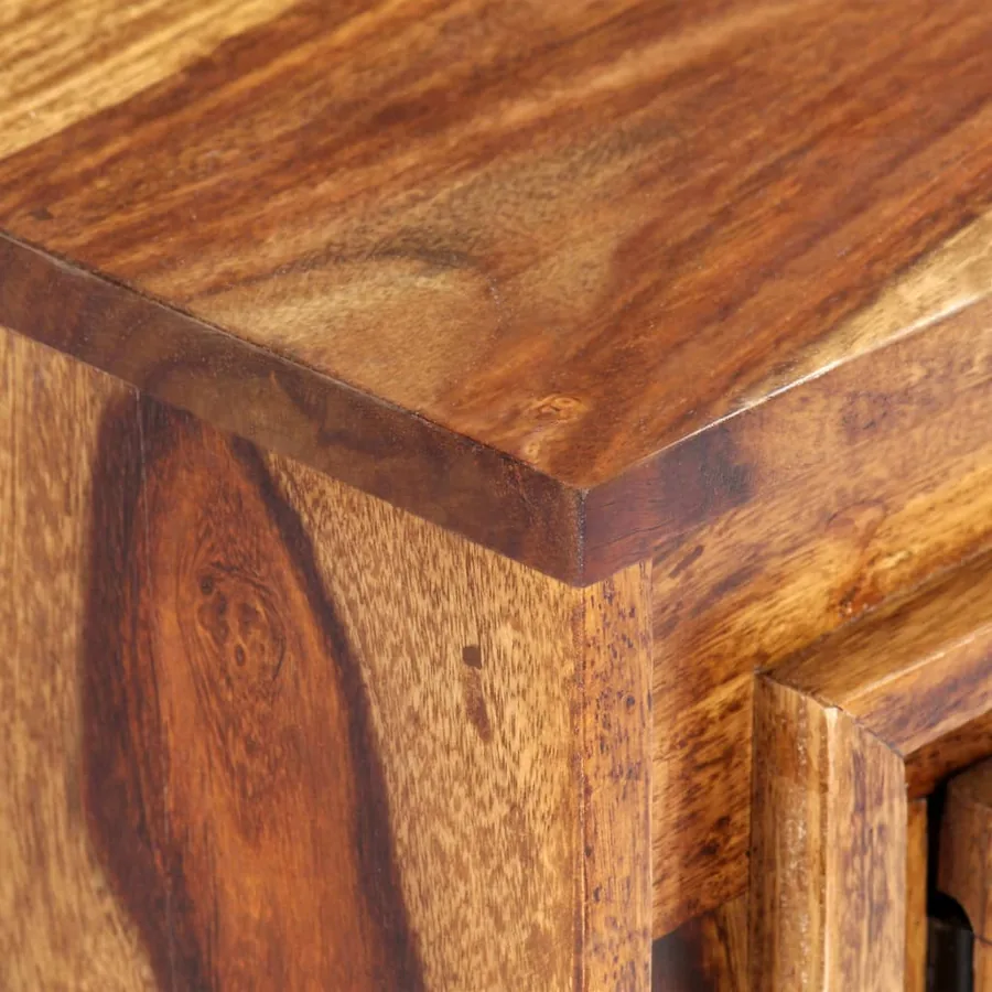Meuble TV 118x30x40 cm Bois de Sesham massif - 8