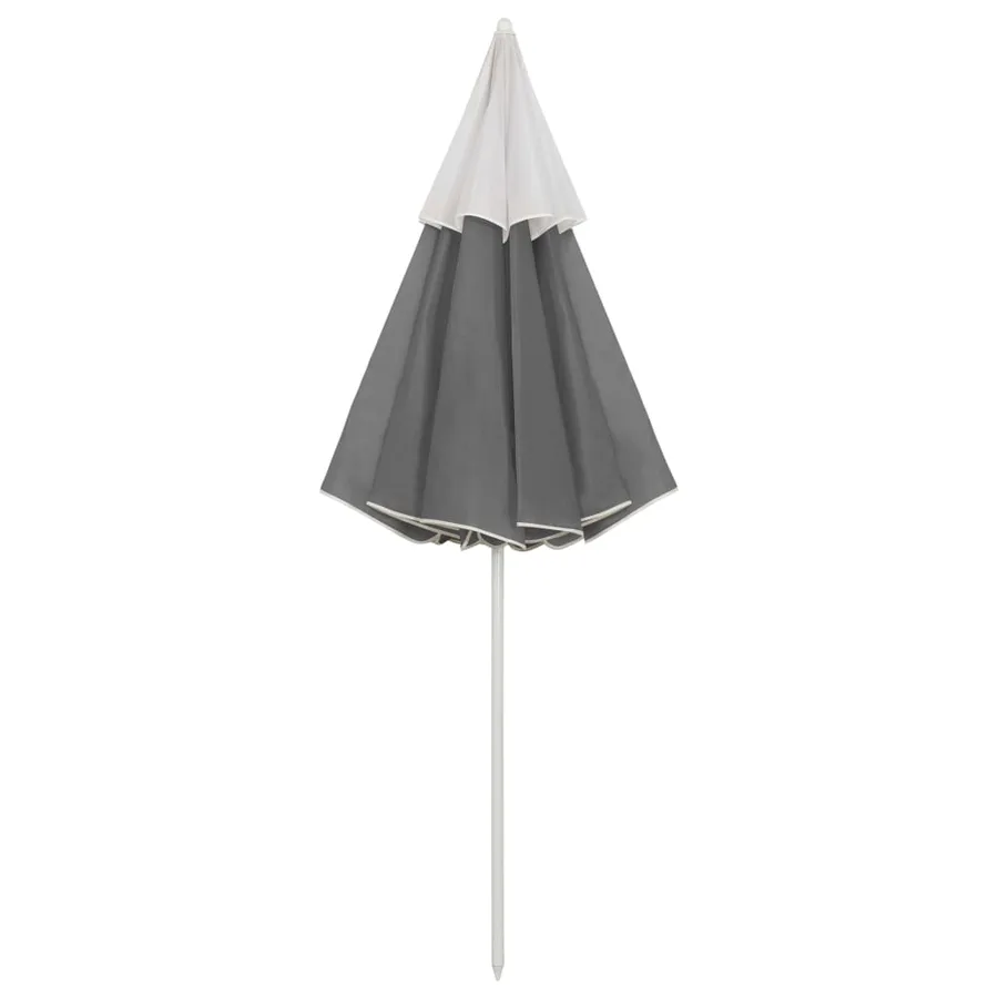 Parasol de plage anthracite 300 cm - 4
