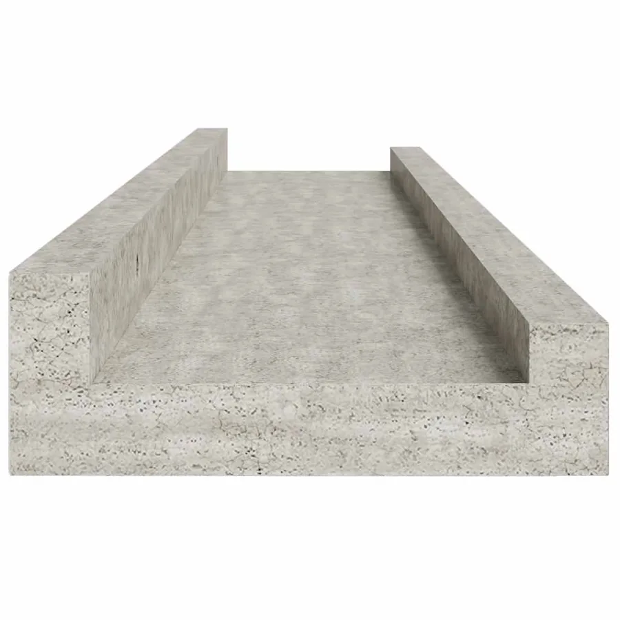 Étagères murales 4 pcs Gris béton 60x9x3 cm - 7