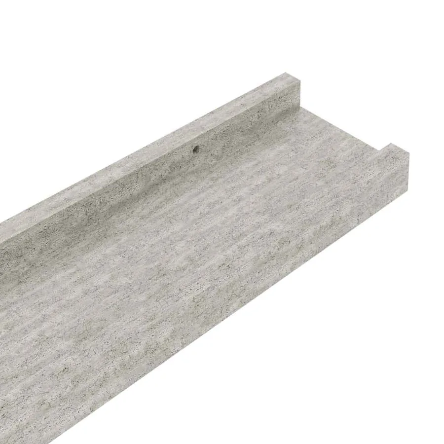 Étagères murales 4 pcs Gris béton 60x9x3 cm - 9