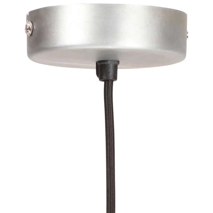 Lampe suspendue industrielle 25 W Argenté Rond 19 cm E27 - 7