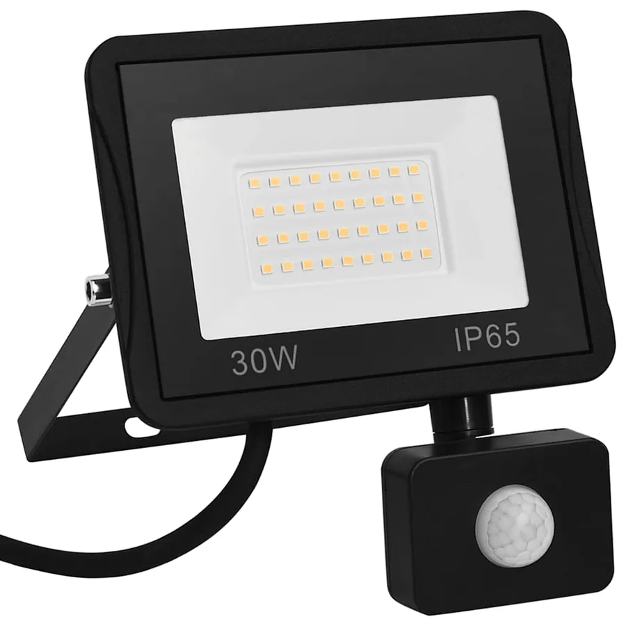 Projecteur à LED avec capteur 30 W Blanc chaud - 4