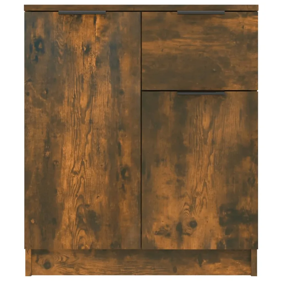 Buffet Chêne fumé 60x30x70 cm Bois d'ingénierie - 6