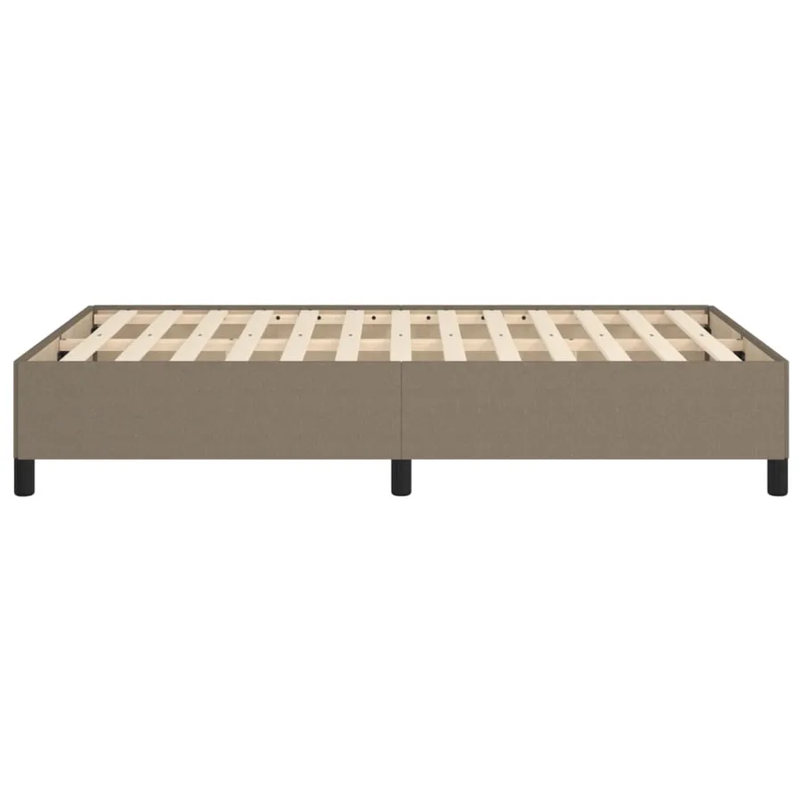 Cadre de lit sans matelas taupe 120x200 cm tissu - 6