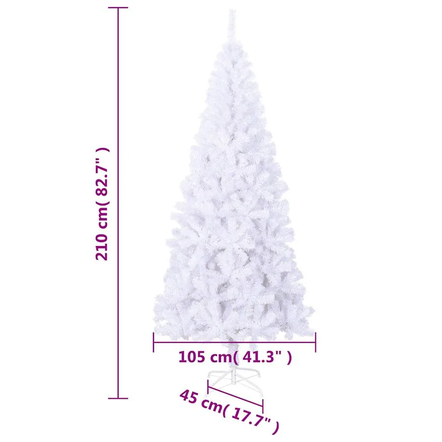 Arbre de Noël artificiel et support Acier 210 cm 910 branches - 6