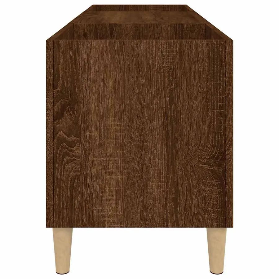 Armoire à disques chêne marron 121x38x48 cm bois d'ingénierie - 6