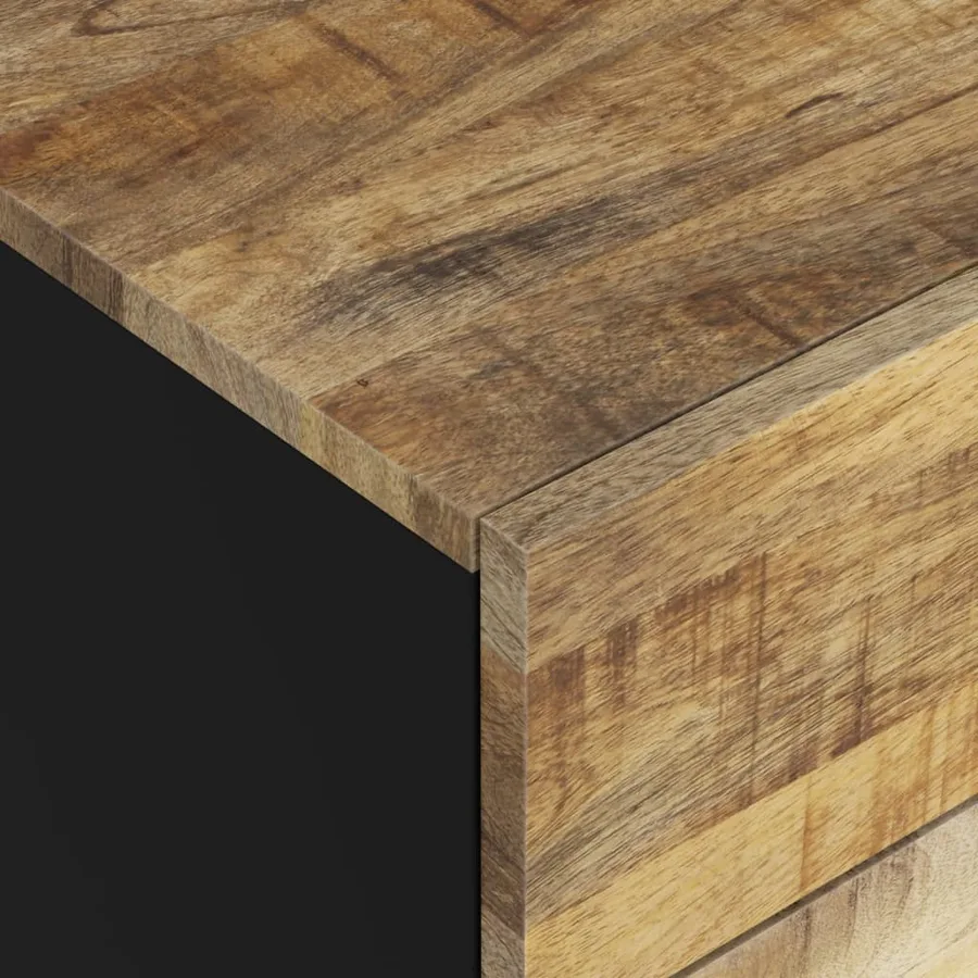 Table de chevet 50x33x60 cm Bois de manguier et d'ingénierie - 6