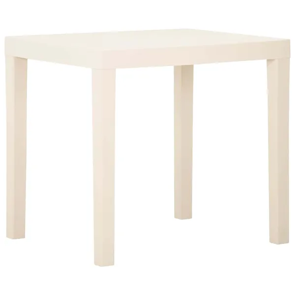 Table de jardin Blanc 79x65x72 cm Plastique