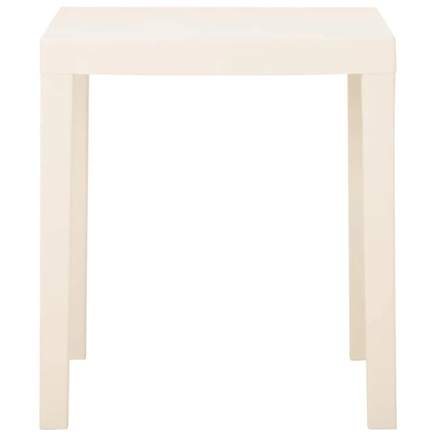Table de jardin Blanc 79x65x72 cm Plastique - 3