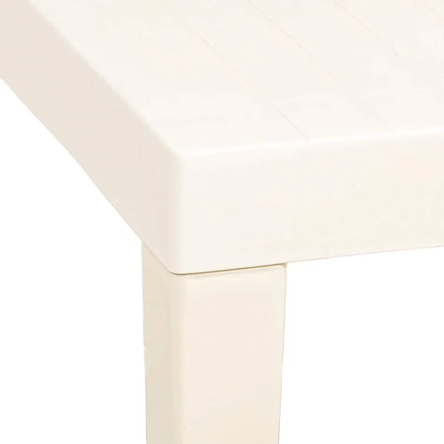 Table de jardin Blanc 79x65x72 cm Plastique - 4