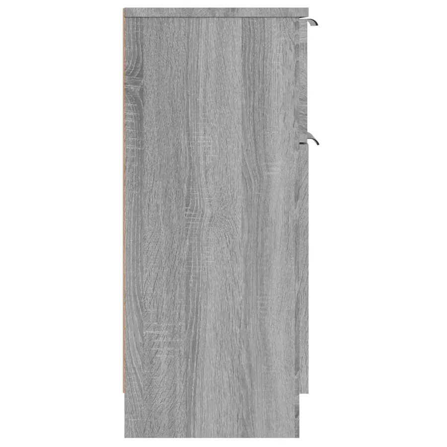 Buffet Sonoma gris 30x30x70 cm Bois d'ingénierie - 6